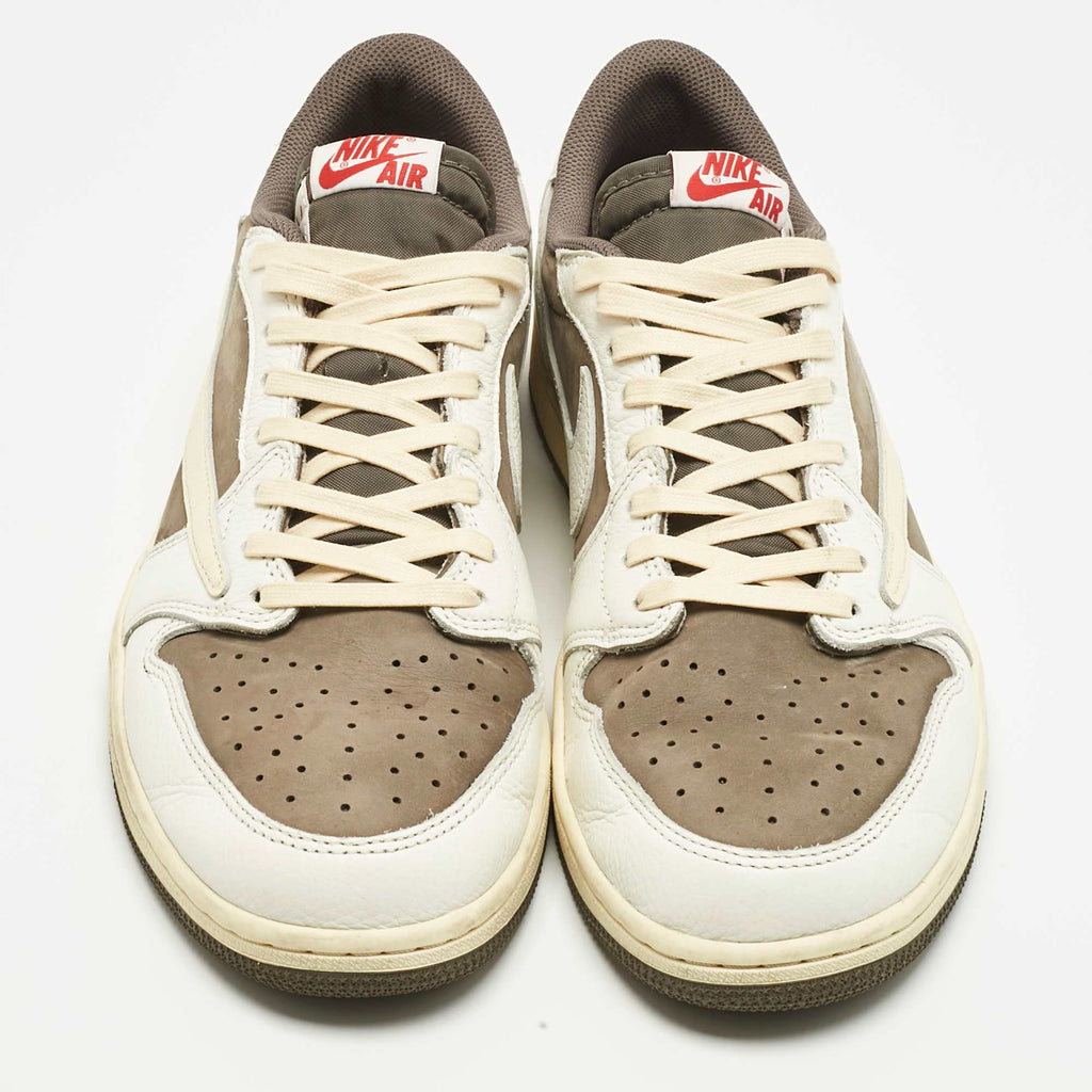 Air Jordans Multicolor Leather Jordan 1 Retro Low Og Sp Travis Scott Reverse Mocha Sneakers