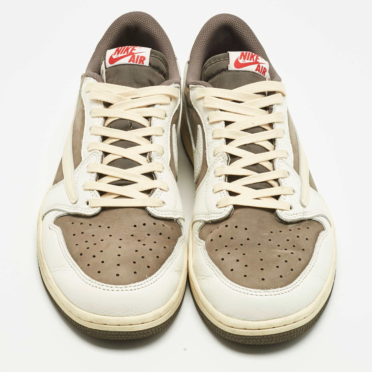 Air Jordans Multicolor Leather Jordan 1 Retro Low Og Sp Travis Scott Reverse Mocha Sneakers