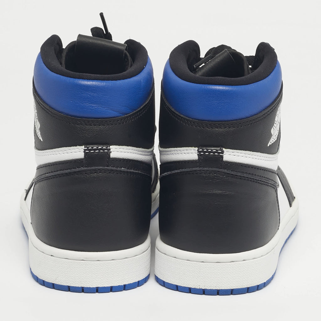 Air Jordans Multicolor Leather Jordan 1 Retro High Royal Toe Sneakers