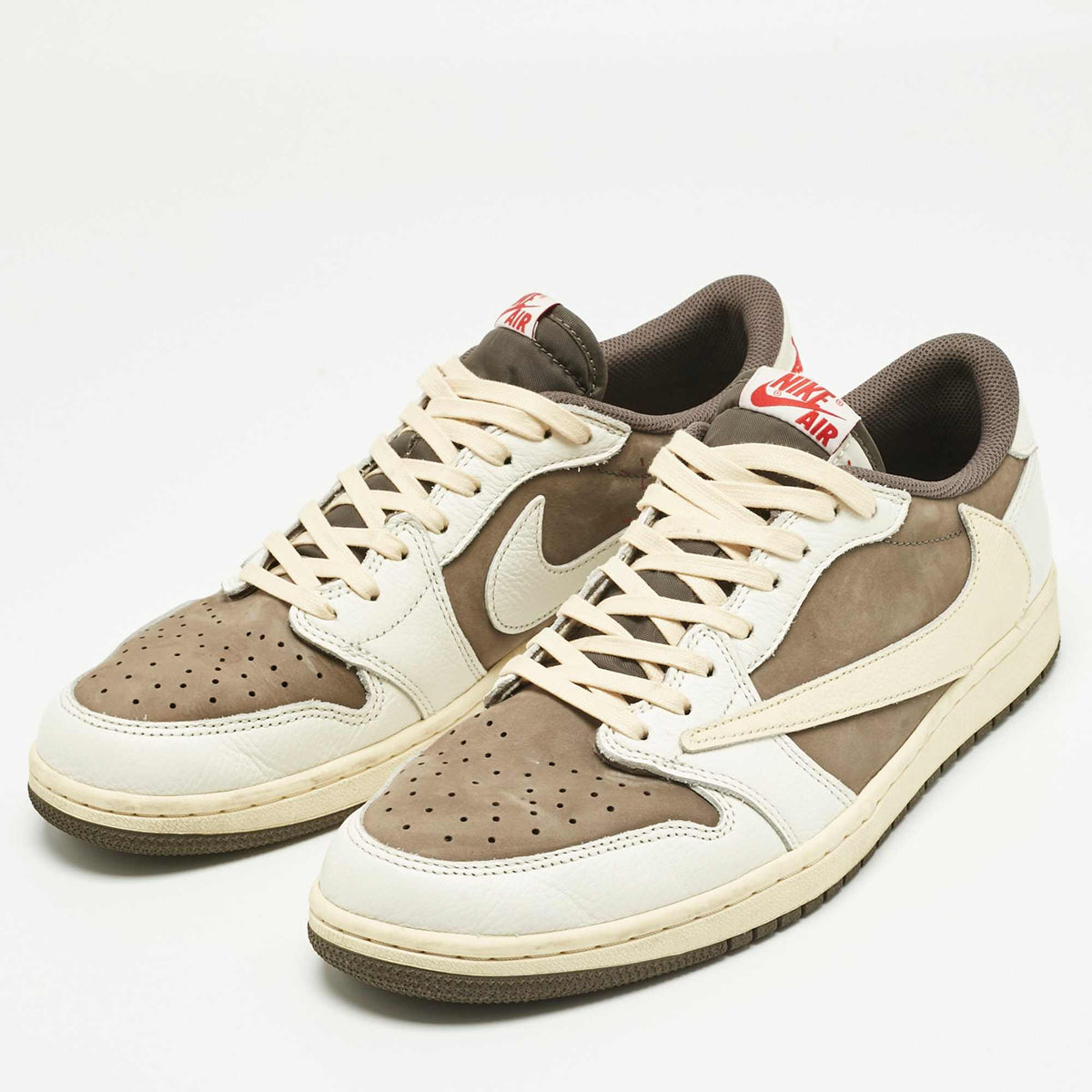Air Jordans Multicolor Leather Jordan 1 Retro Low Og Sp Travis Scott Reverse Mocha Sneakers