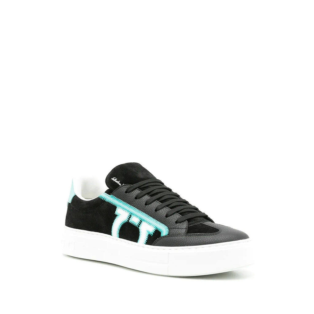 Ferragamo Borg 5 Low-Top Sneakers