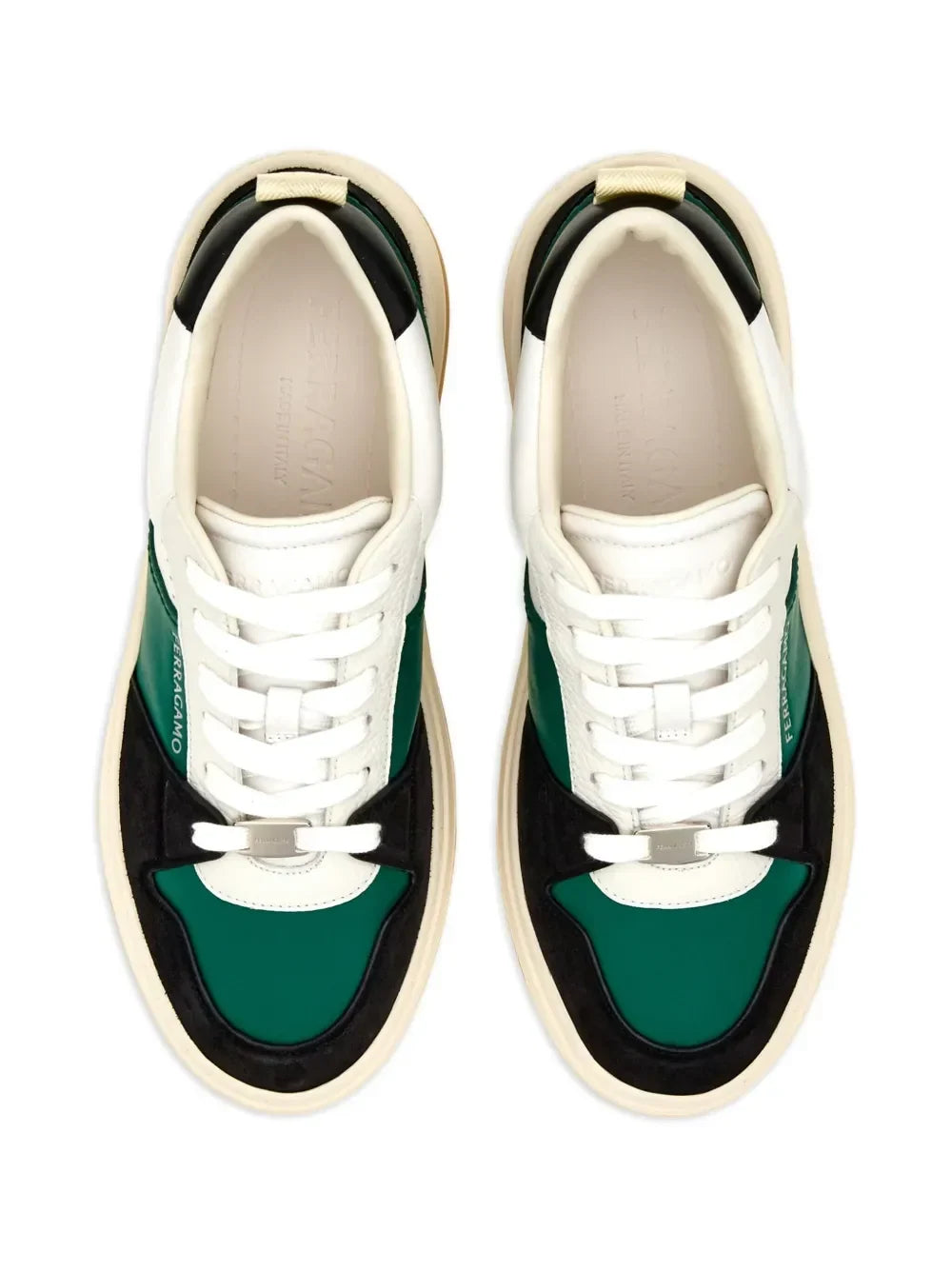 Ferragamo Dennis Panelled Sneakers