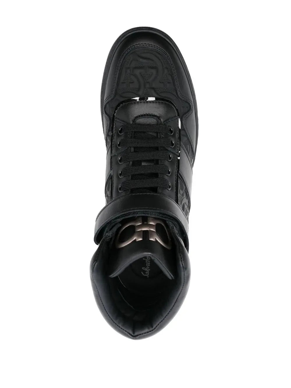 Ferragamo Embossed Hi-Top Sneakers