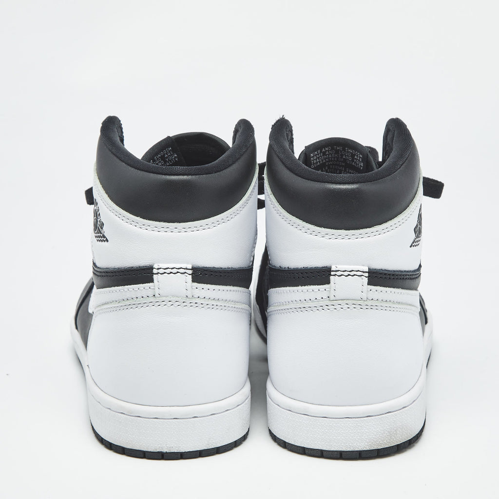 Air Jordans Black Leather Jordan 1 Retro High Og Black White Sneakers