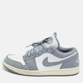Air Jordans Grey/white Leather Jordan 1 Low Vintage Stealth Grey&nbsp;sneakers