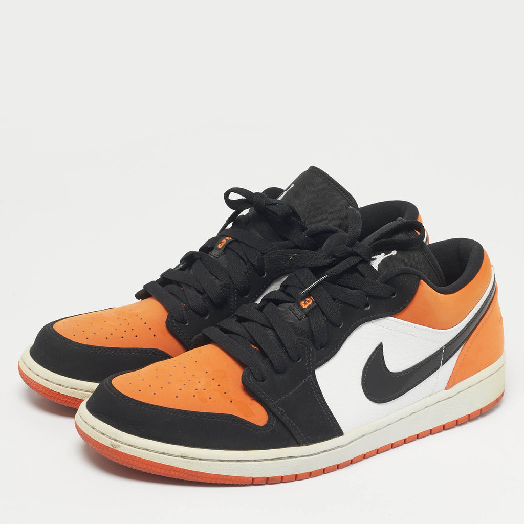 Air Jordans Multicolor Nubuck Leather Jordan 1 Low Shattered Backboard Sneakers