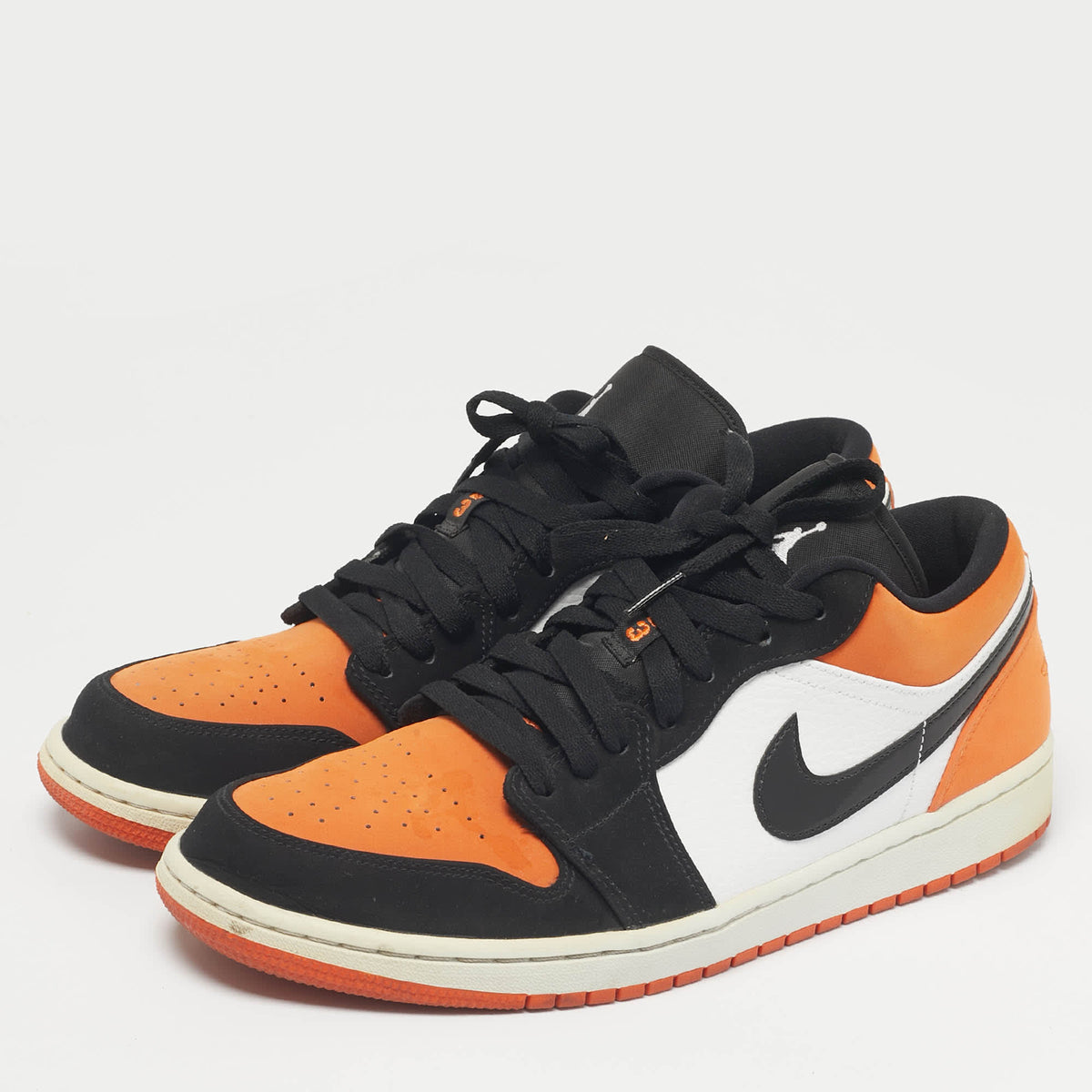 Air Jordans Multicolor Nubuck Leather Jordan 1 Low Shattered Backboard Sneakers