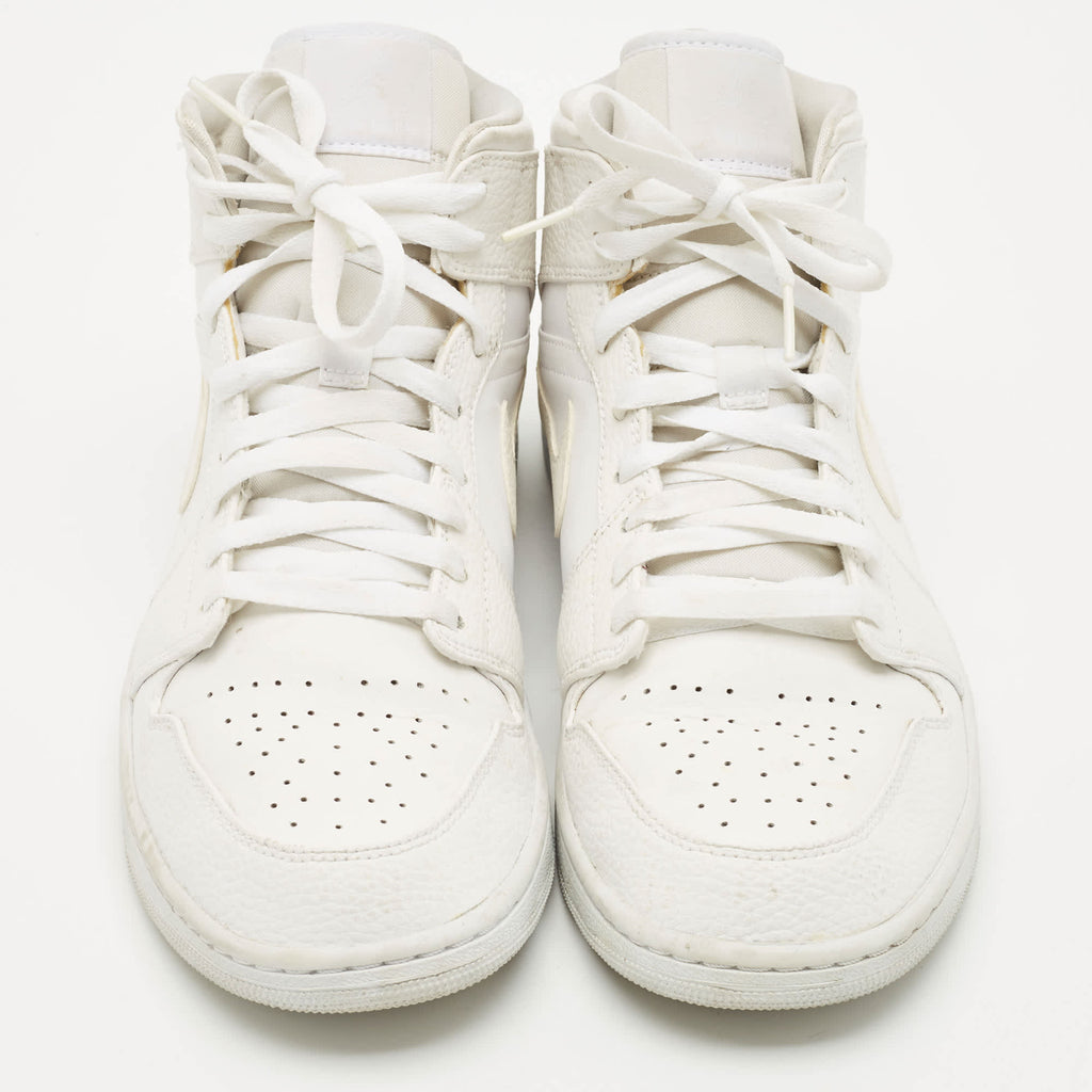 Air Jordans White Leather Jordan 1 Retro High Og Sneakers