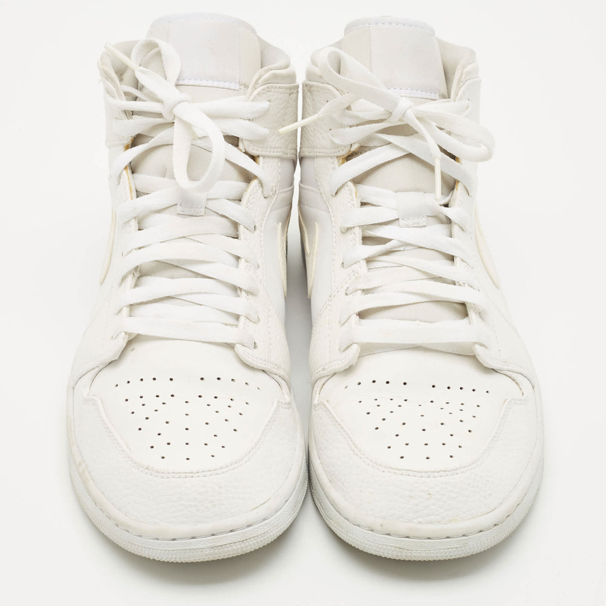 Air Jordans White Leather Jordan 1 Retro High Og Sneakers
