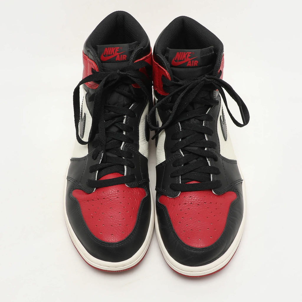 Air Jordans Tricolor Leather Air Jordan 1 Retro High Top Sneakers