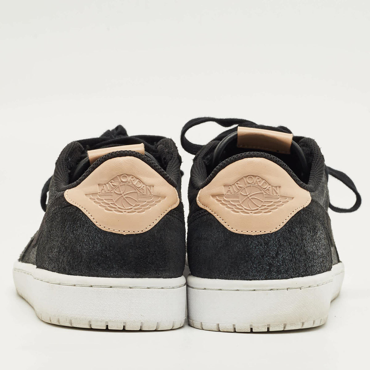Air Jordans Black Suede Jordan 1 Retro Low Og Black Vachetta Sneakers