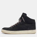 Lanvin Black Nubuck High Top Sneakers