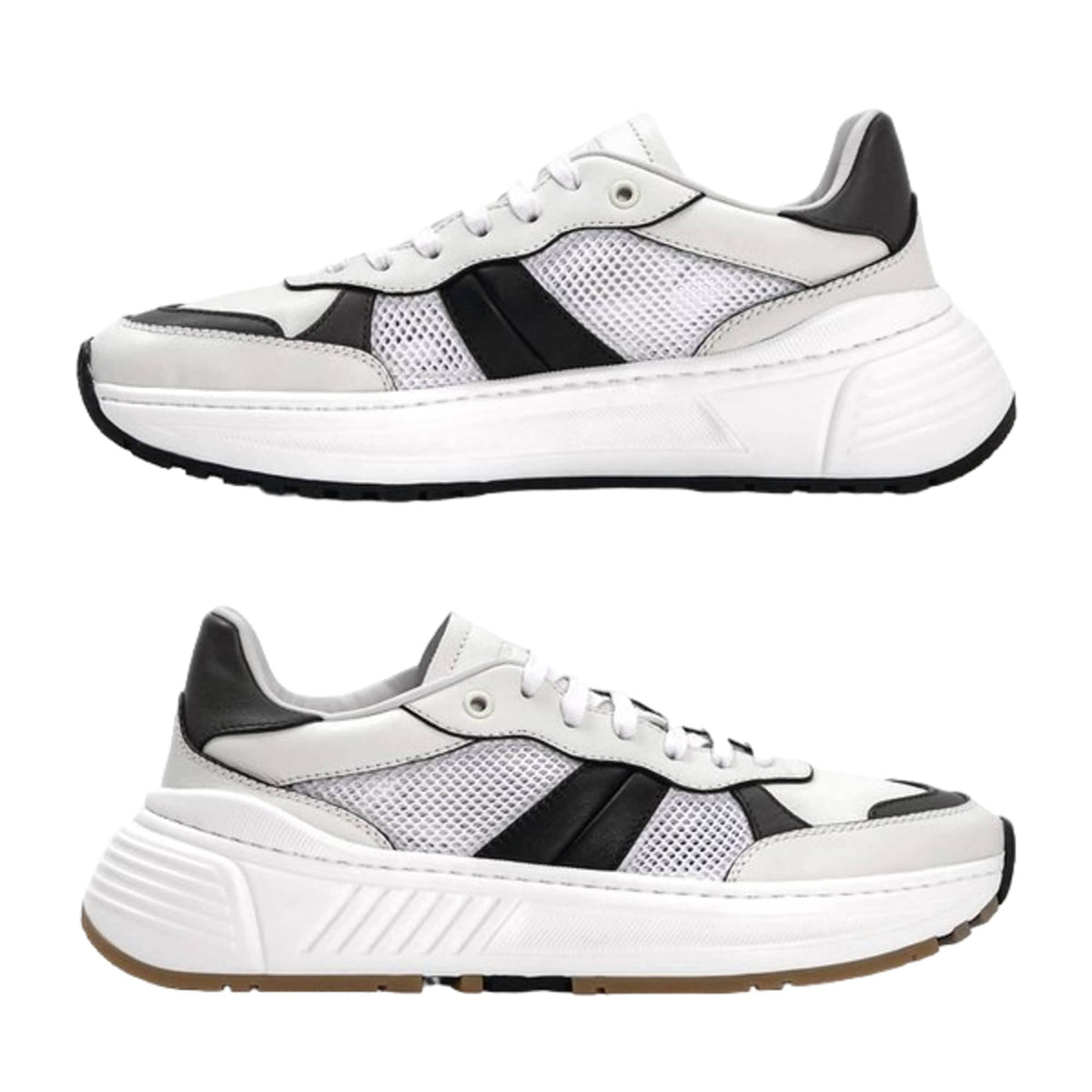 Bottega Veneta Speedster Athletic Sneakers White/black