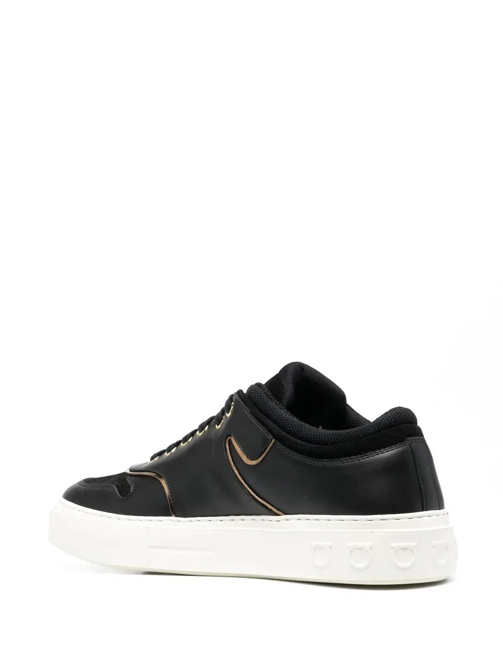 Ferragamo Borg Logo Low-Top Sneakers