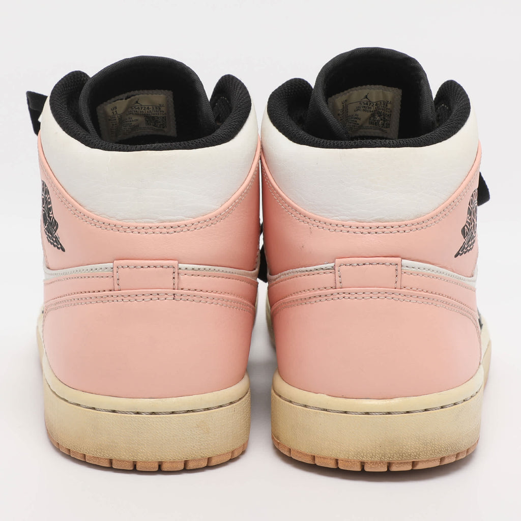Air Jordans Multicolor Leather Jordan 1 Mid Linen Sneakers