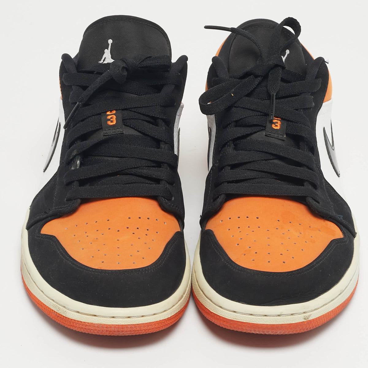Air Jordans Multicolor Nubuck Leather Jordan 1 Low Shattered Backboard Sneakers