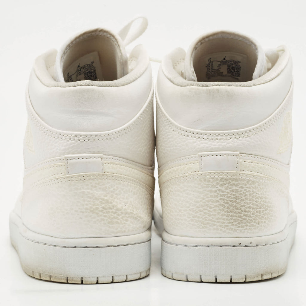 Air Jordans White Leather Jordan 1 Retro High Og Sneakers