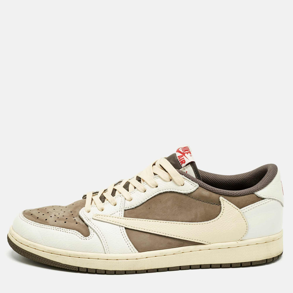 Air Jordans Multicolor Leather Jordan 1 Retro Low Og Sp Travis Scott Reverse Mocha Sneakers